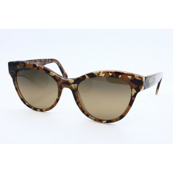 Maui Jim Kuuipo MJ 799-18A Cat Eye Caramel Sunglasses Polarized HCL Bronze (A)